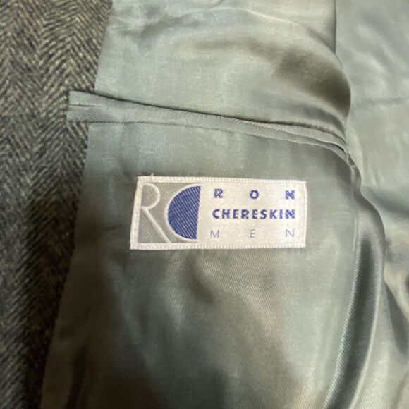 Vintage Ron Chereskin Blazer Mens 41R Green Tweed Camelhair Corpcore Jacket - Picture 13 of 13